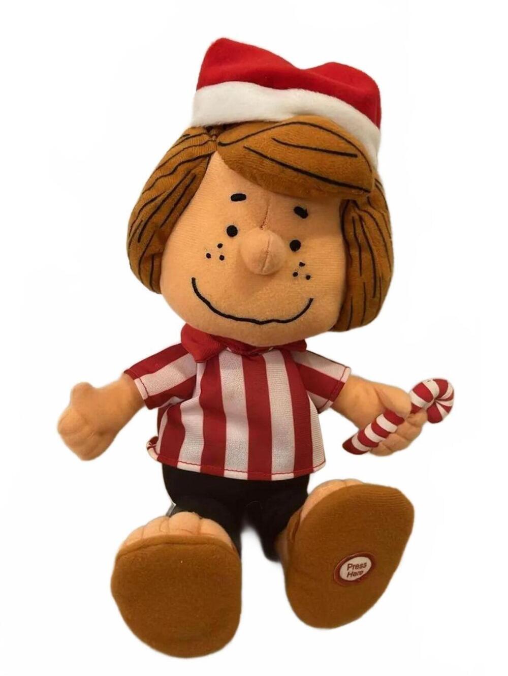 Hallmark Peanuts Plush Peppermint Patty Stuffed Doll 8" Non Working